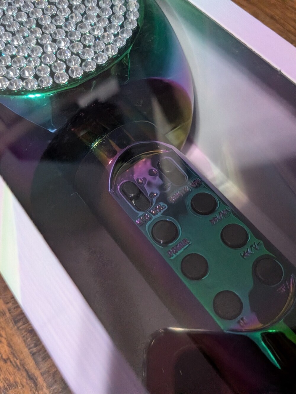 Bling Bluetooth Karaoke Microphone - Iridescent - Picture 7 of 7